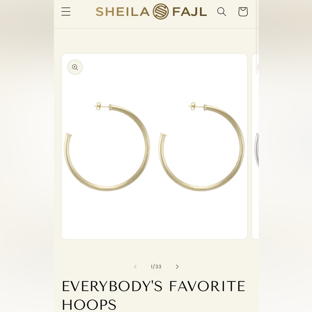 Sheila Fajl Gold Hoops